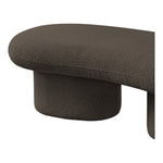 Luka Boucle Fabric Upholstered Bench in Brown
