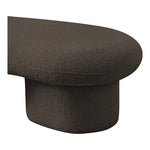 Luka Boucle Fabric Upholstered Bench in Brown