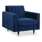 Lola Velvet Upholstered Chair in Navy