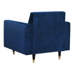 Lola Velvet Upholstered Chair in Navy