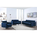 Lola Velvet Upholstered Chair in Navy