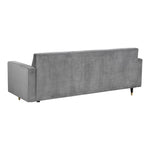 Lola 85" Velvet Upholstered Sofa in Grey