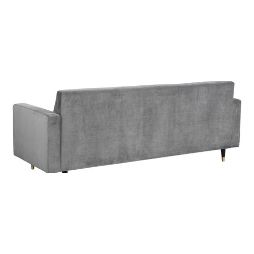Lola 85" Velvet Upholstered Sofa in Grey
