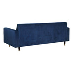 Lola 85" Velvet Upholstered Sofa in Navy
