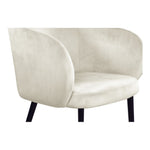 Louise Velvet Upholstered Dining Chair in Cream