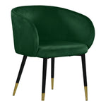 Louise Velvet Upholstered Dining Chair in Green
