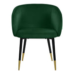 Louise Velvet Upholstered Dining Chair in Green