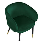 Louise Velvet Upholstered Dining Chair in Green
