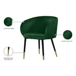 Louise Velvet Upholstered Dining Chair in Green