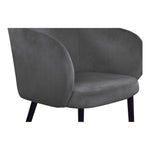 Louise Velvet Upholstered Dining Chair in Grey