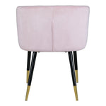 Louise Velvet Upholstered Dining Chair in Pink