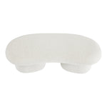 Luka Boucle Fabric Upholstered Bench in Cream