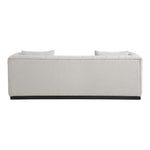 Lucia 90.5" Linen Textured Fabric Upholstered Sofa in Beige