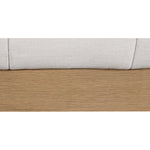 Lucia Linen Textured Fabric Upholstered King Bed in Cream