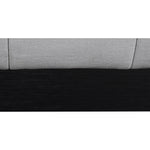 Lucia Linen Textured Fabric Upholstered Queen Bed in Grey