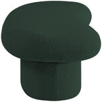 Luka Boucle Fabric Upholstered Bench in Green