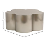 Lucky Iron Coffee Table in Silver