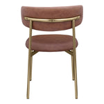 Lupita Vegan Leather Upholstered Dining Chair in Brown