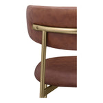 Lupita Vegan Leather Upholstered Dining Chair in Brown