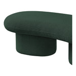 Luka Boucle Fabric Upholstered Bench in Green