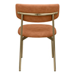 Lupita Vegan Leather Upholstered Dining Chair in Cognac