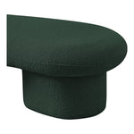 Luka Boucle Fabric Upholstered Bench in Green