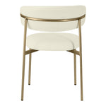 Lupita Vegan Leather Upholstered Dining Chair in Cream
