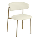 Lupita Vegan Leather Upholstered Dining Chair in Cream