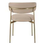 Lupita Vegan Leather Upholstered Dining Chair in Taupe