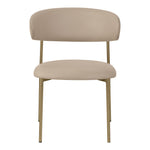 Lupita Vegan Leather Upholstered Dining Chair in Taupe