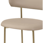 Lupita Vegan Leather Upholstered Dining Chair in Taupe