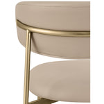 Lupita Vegan Leather Upholstered Dining Chair in Taupe