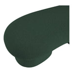 Luka Boucle Fabric Upholstered Bench in Green