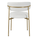 Lupita Vegan Leather Upholstered Dining Chair in Off-White