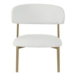 Lupita Vegan Leather Upholstered Dining Chair in Off-White