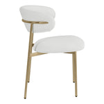 Lupita Vegan Leather Upholstered Dining Chair in Off-White