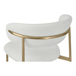 Lupita Vegan Leather Upholstered Dining Chair in Off-White