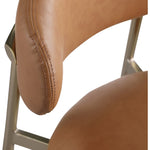 Lupita Vegan Leather Upholstered Counter Stool in Cognac