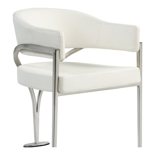 Madelyn Velvet Upholstered Dining Chair in Cream