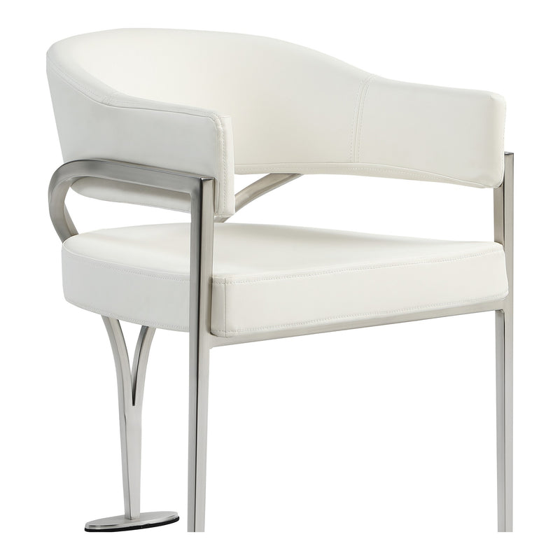 Madelyn Velvet Upholstered Dining Chair in Cream