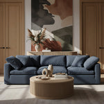 Madera Oak Veneer And Solid Wood With Caster Wheels Coffee Table in Natural