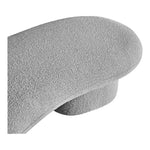 Luka Boucle Fabric Upholstered Bench in Grey