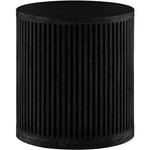 Madera Oak Veneer And Solid Wood End Table in Black