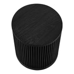Madera Oak Veneer And Solid Wood End Table in Black
