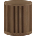 Madera Oak Veneer And Solid Wood End Table in Brown Walnut