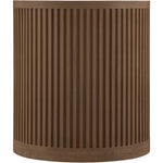 Madera Oak Veneer And Solid Wood End Table in Brown Walnut