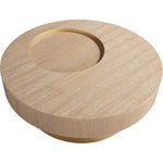 Makai Oak Veneer Top And Metal Base Coffee Table in Natural