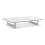 Maldives Aluminum Outdoor Patio Coffee Table in White