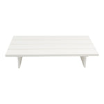 Maldives Aluminum Outdoor Patio Coffee Table in White
