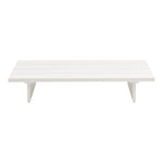 Maldives Aluminum Outdoor Patio Coffee Table in White
